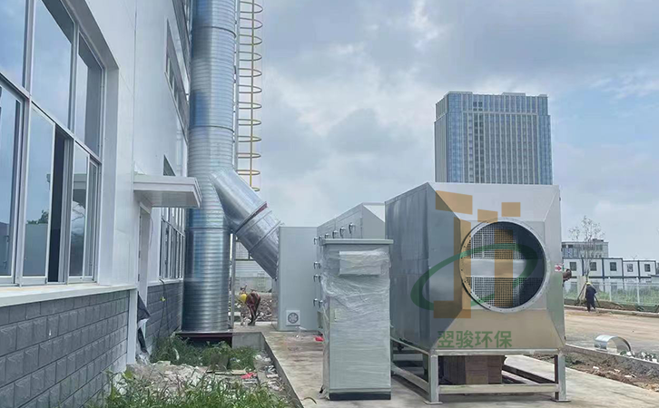 塑料廢氣收集工程山東注塑廢氣處理工程案例
