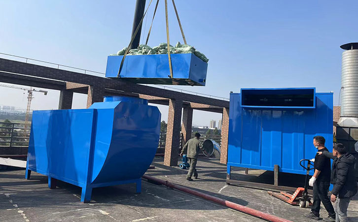 塑料廢氣凈化處理設備生物法廢氣處理設備+活性炭吸附器組合式廢氣凈化處理工程安裝