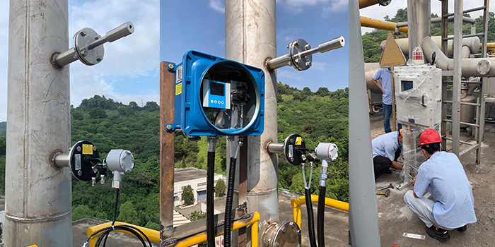 自動污染源在線監控設施安裝現場