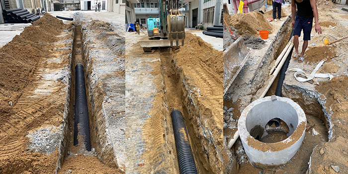 什么情況雨污分流需要隔油池？雨污分流施工現場