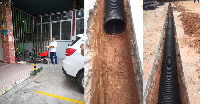 廠內雨污分流 虎門雨污分流工程施工現場