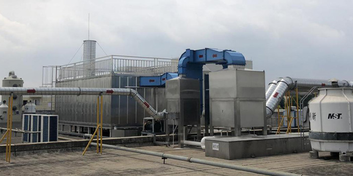 噴涂有機廢氣(高效脫漆塔+生物法)處理工藝