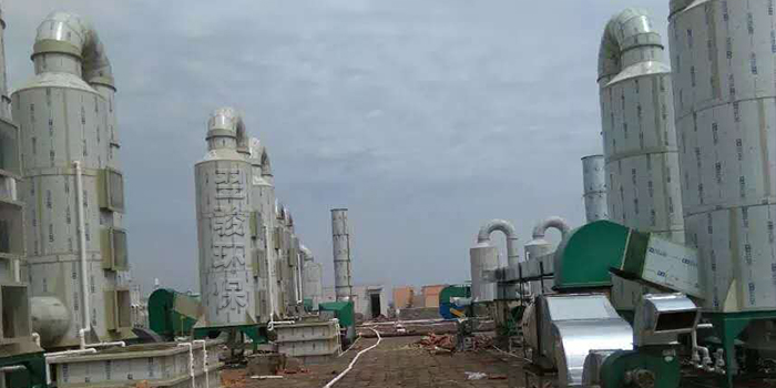 酸霧廢氣噴淋塔安裝