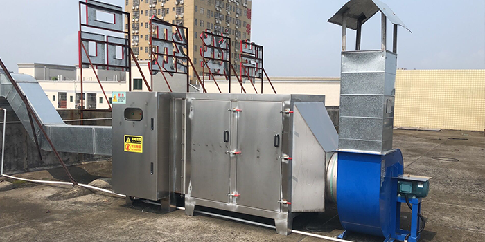 東莞市銘榮包裝材料有限公司廢氣處理工程案例現場