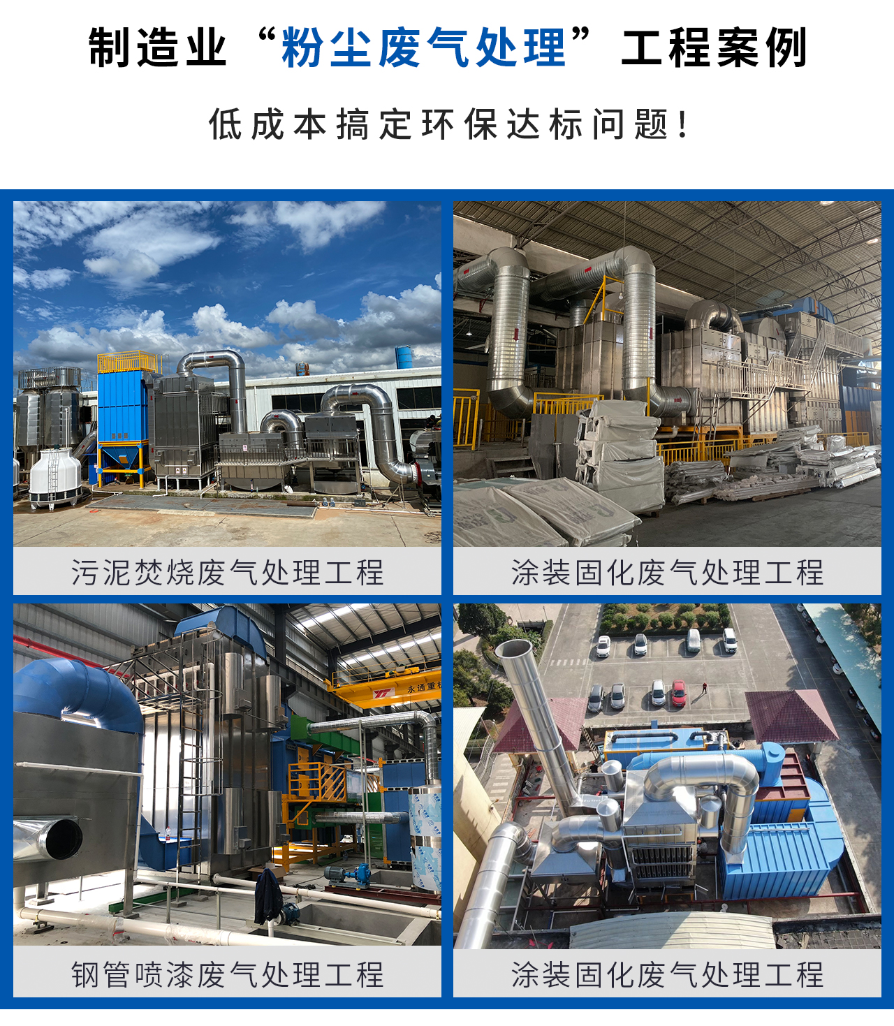 各行業粉塵廢氣處理成功案例見證，讓您不再為粉塵廢氣處理發愁